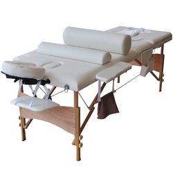 84"L 3 Fold Portable Massage Table with Sheet Cover